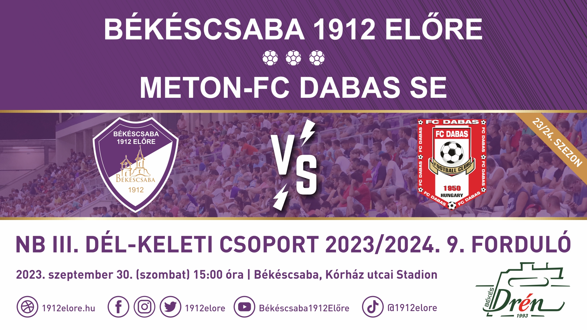 Békéscsaba 1912 Előre - Meton-FC Dabas SE