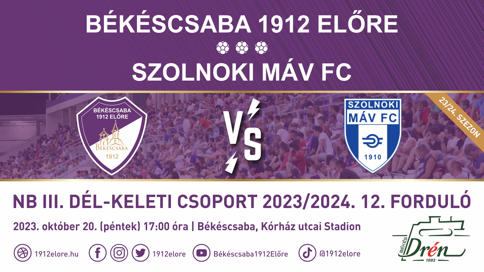 Békéscsaba 1912 Előre - Szolnoki MÁV FC