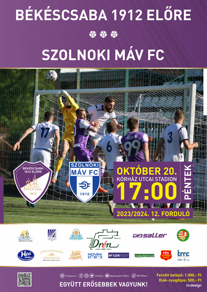 Békéscsaba 1912 Előre - Szolnoki MÁV FC