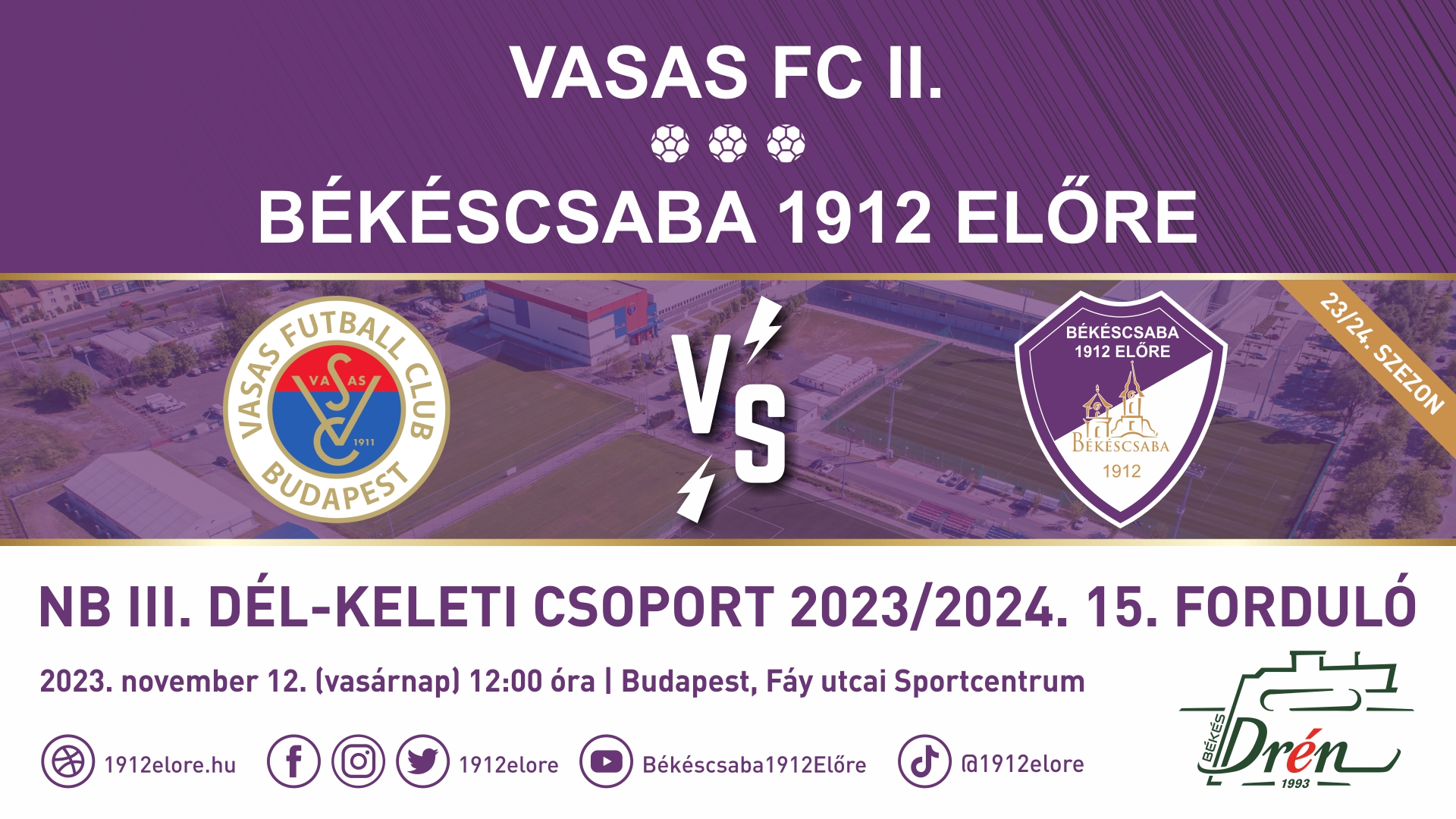 Vasas FC II. - Békéscsaba 1912 Előre