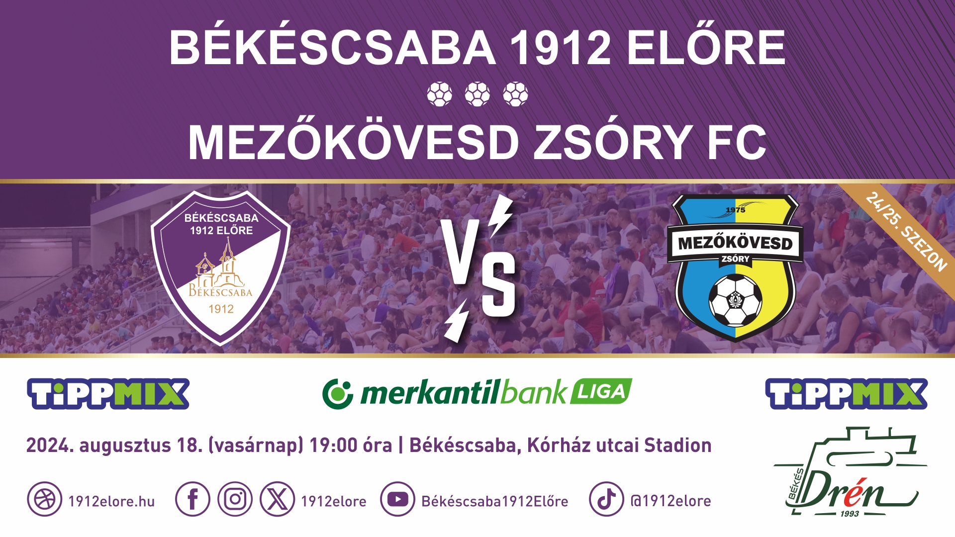 Békéscsaba 1912 Előre – Mezőkövesd Zsóry FC