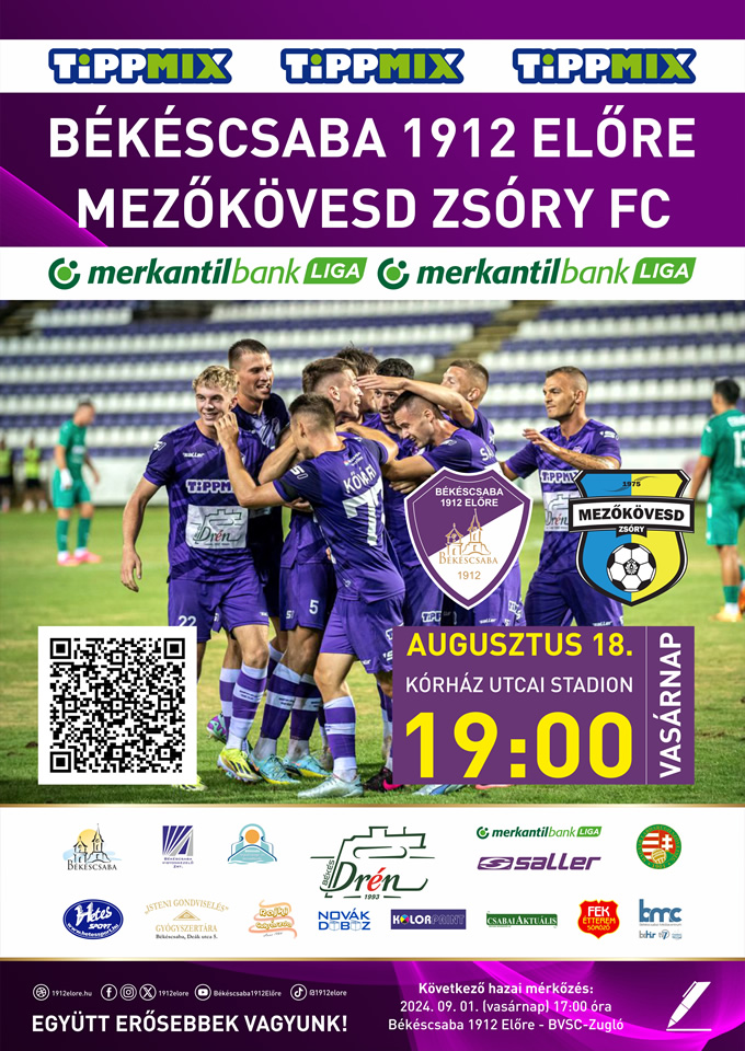 Békéscsaba 1912 Előre - Mezőkövesd Zsóry FC