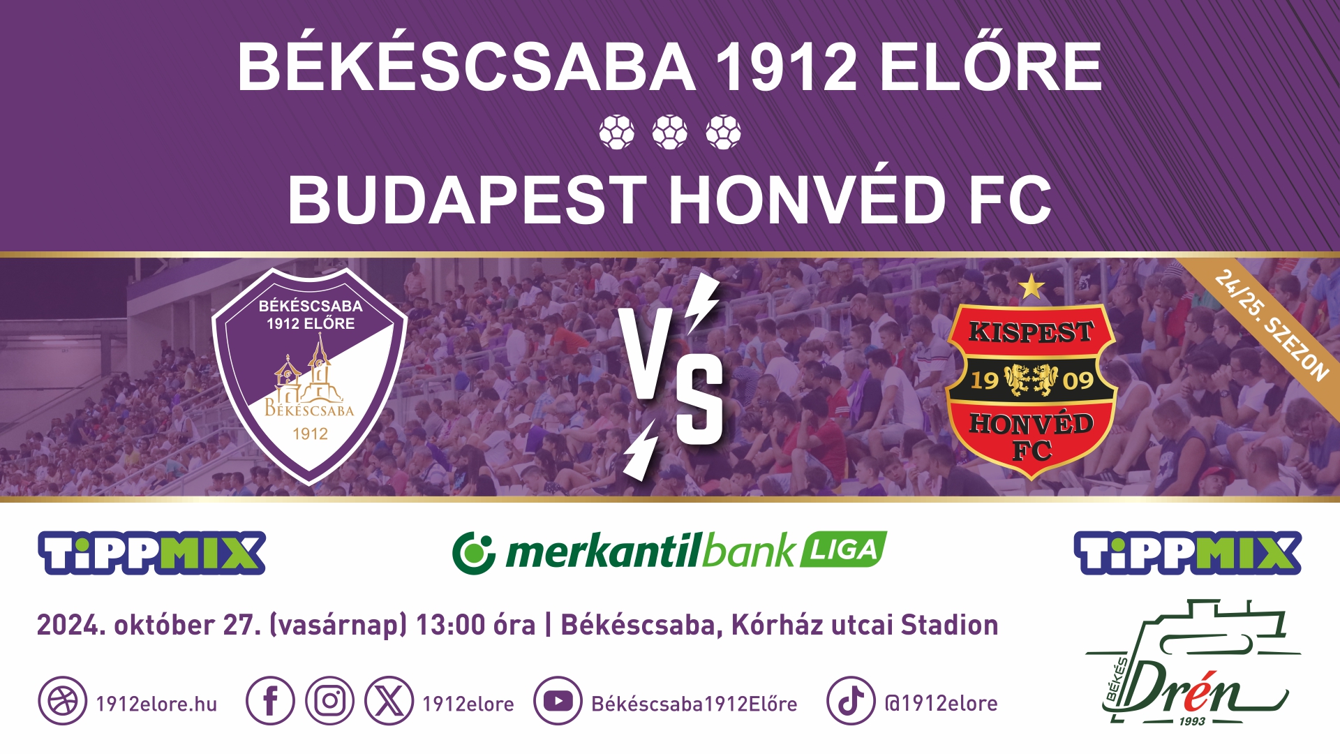 Békéscsaba 1912 Előre - Budapest Honvéd FC