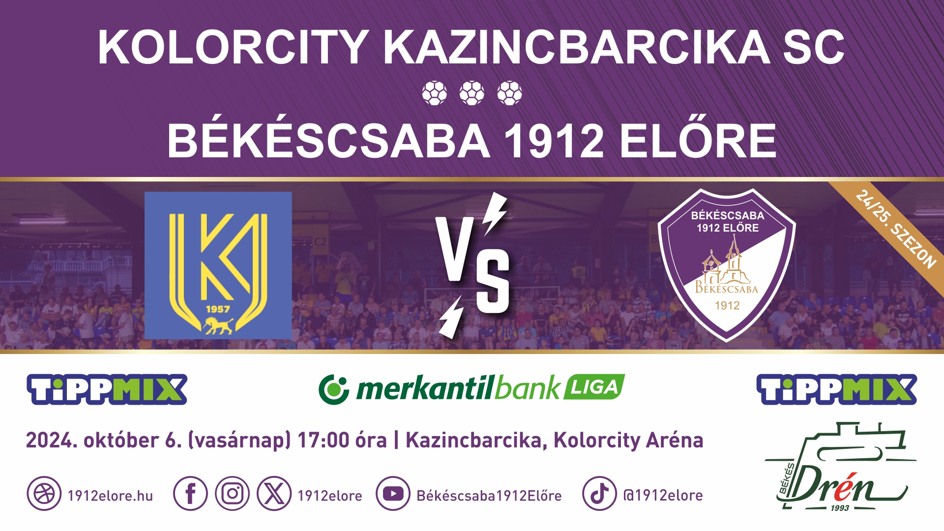 Kolorcity Kazincbarcika SC - Békéscsaba 1912 Előre