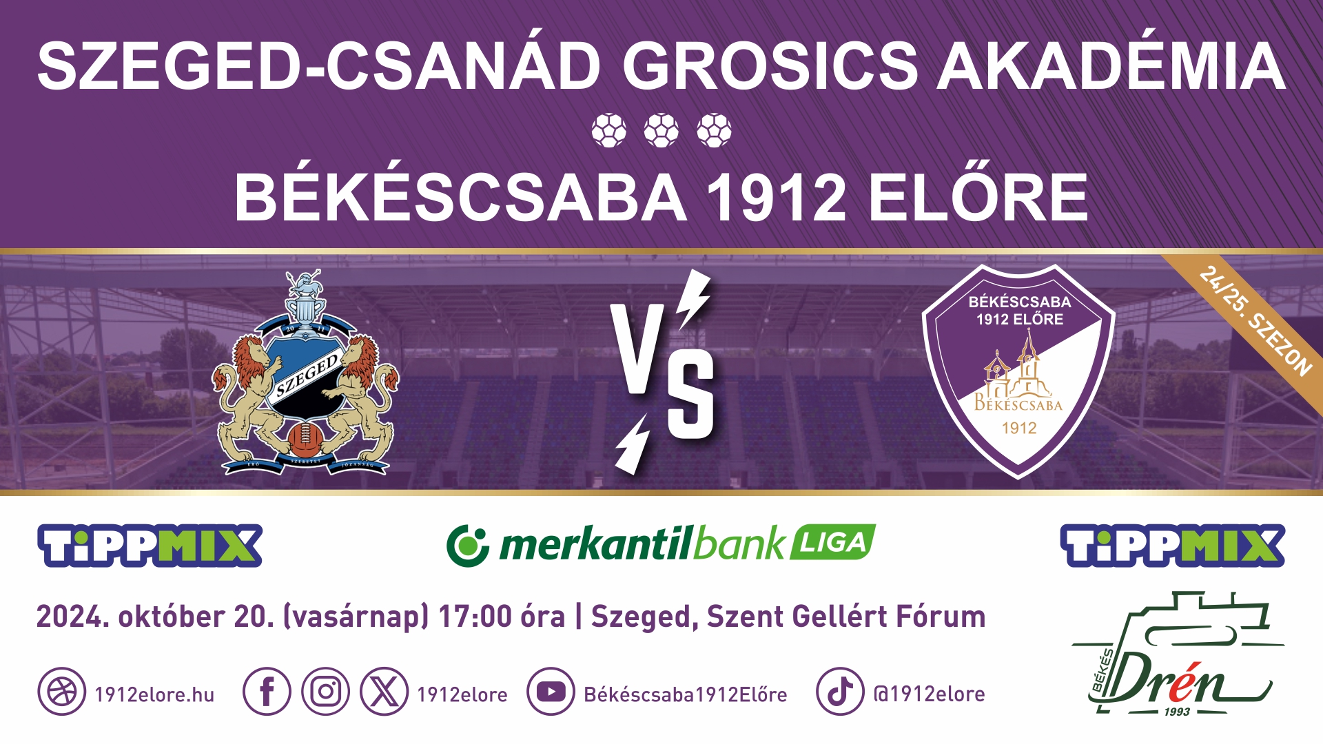 Szeged-Csanád - Grosics Akadémia - Békéscsaba 1912 Előre