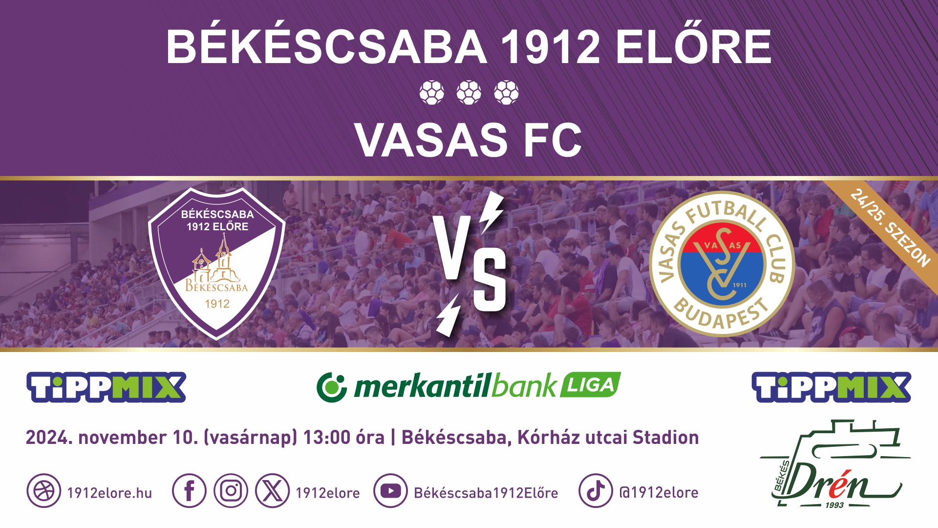 Békéscsaba 1912 Előre - Vasas FC