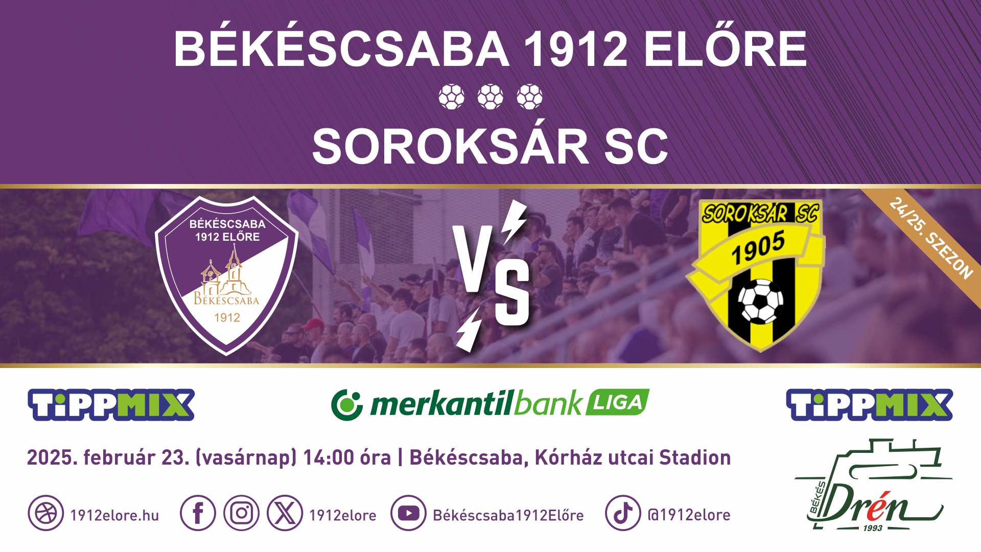 Békéscsaba 1912 Előre - Soroksár SC