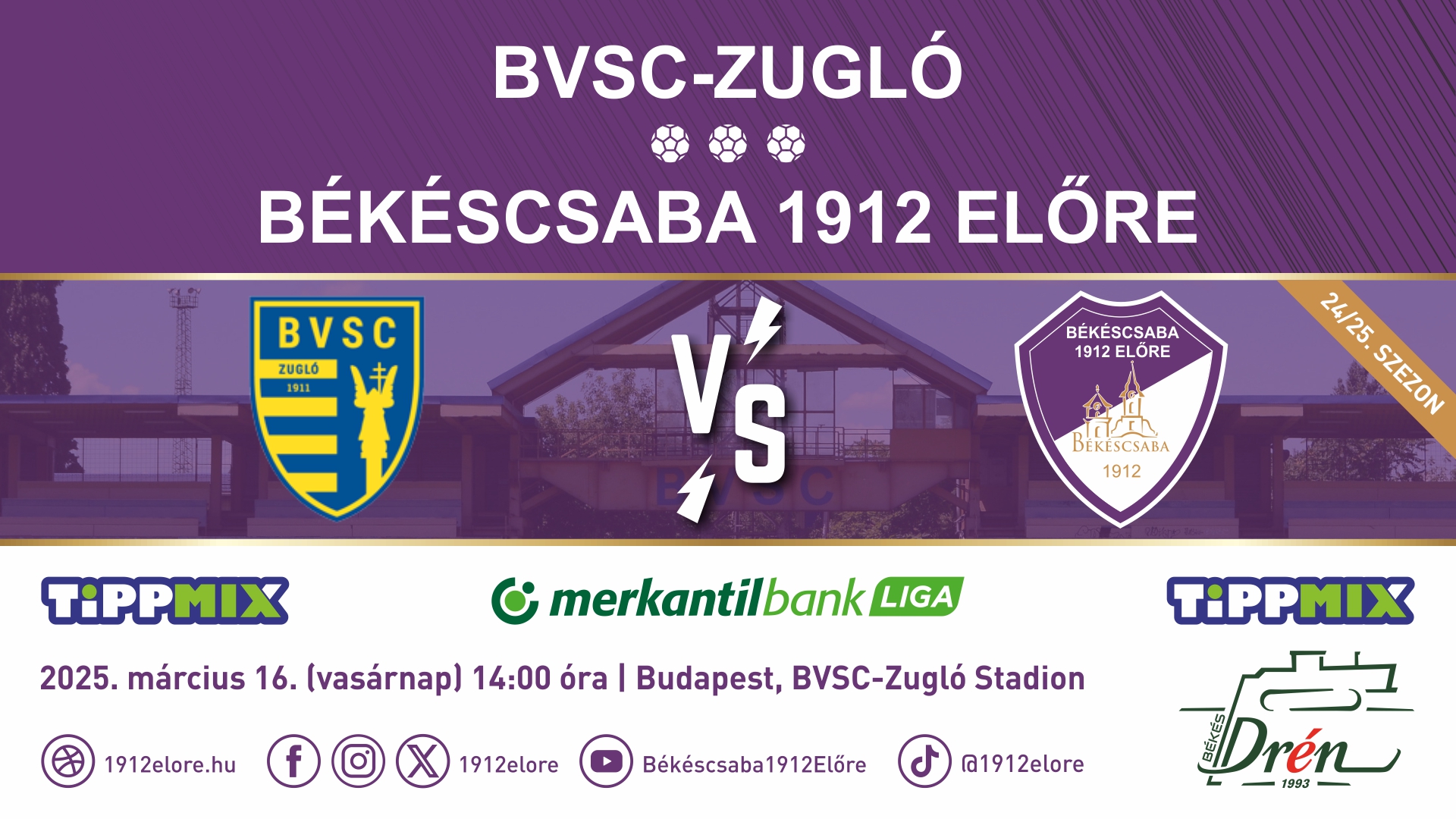 BVSC-Zugló – Békéscsaba 1912 Előre