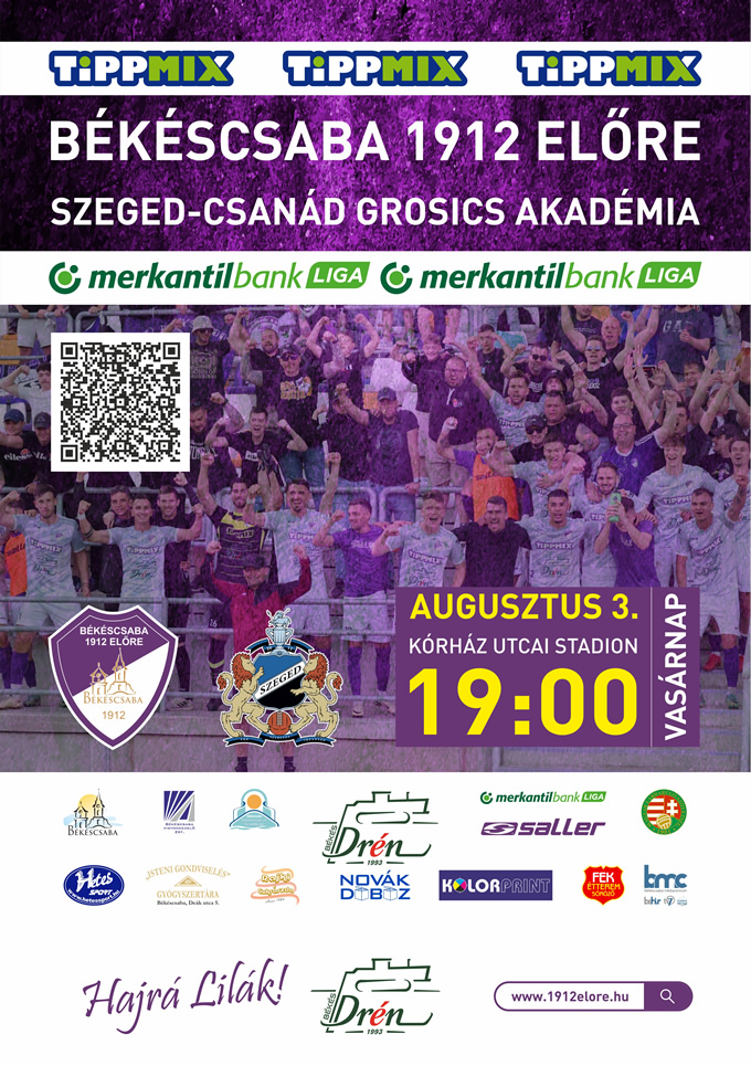 Békéscsaba 1912 Előre - Szeged-Csanád Grosics Akadémia