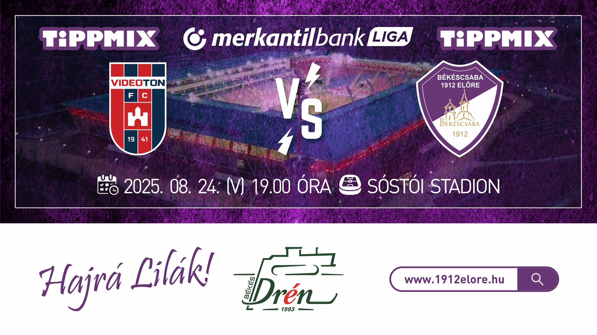 Videoton FC Fehérvár – Békéscsaba 1912 Előre