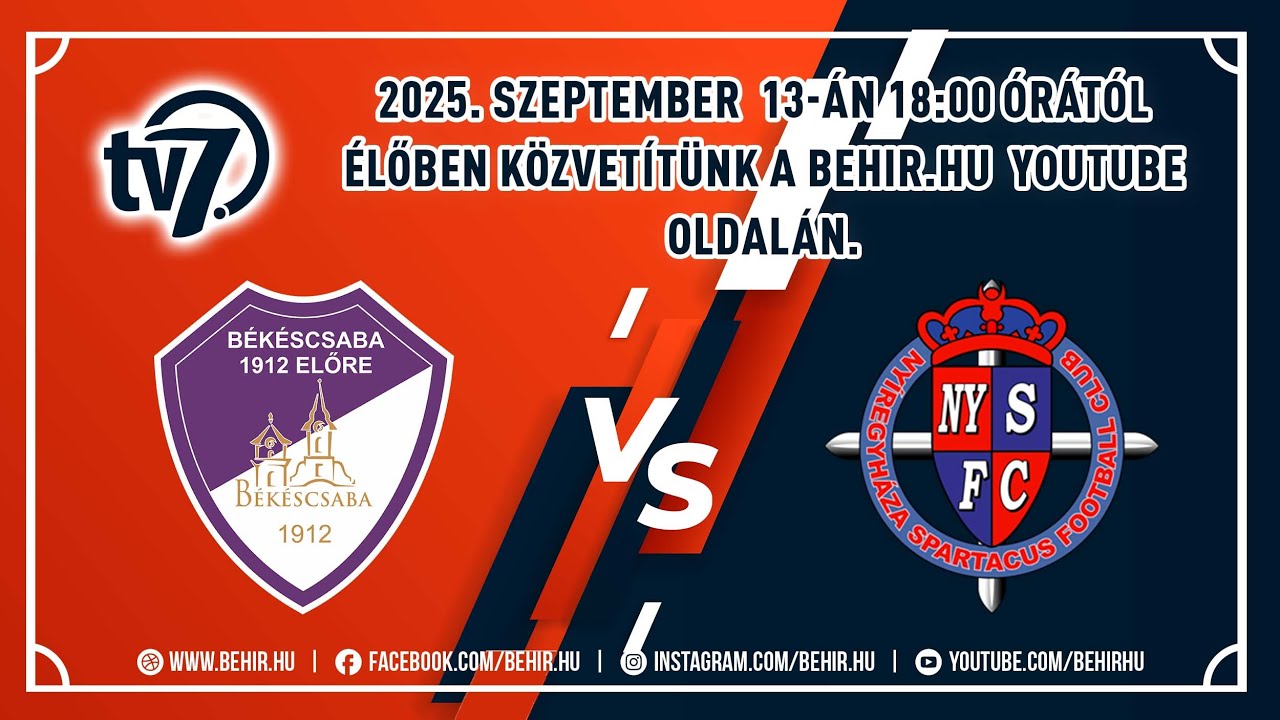Békéscsaba 1912 Előre – Nyíregyháza Spartacus FC
