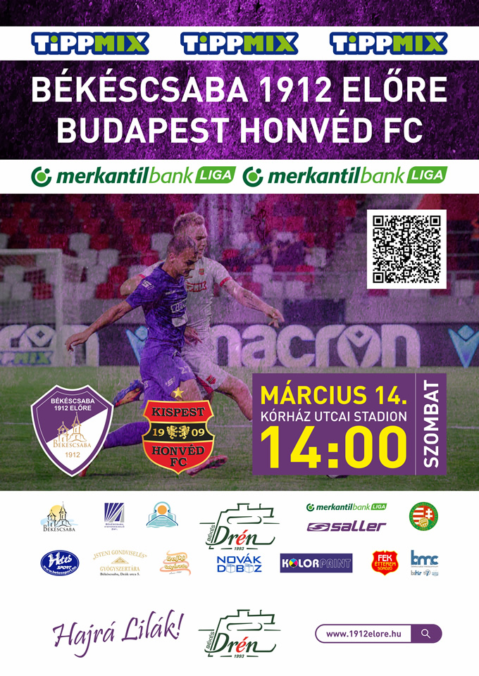 Békéscsaba 1912 Előre – Budapest Honvéd FC