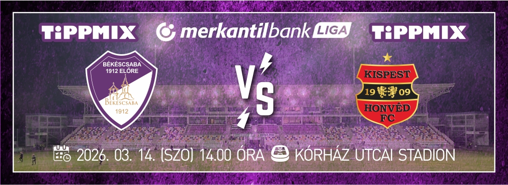 Békéscsaba 1912 Előre – Budapest Honvéd FC
