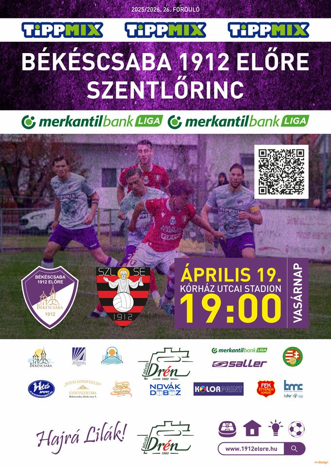 Békéscsaba 1912 Előre – Szentlőrinc Békéscsaba 1912 Előre – Szentlőrinc