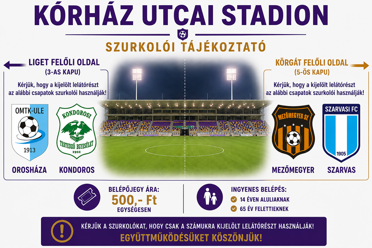 Szurkolói tájékoztató